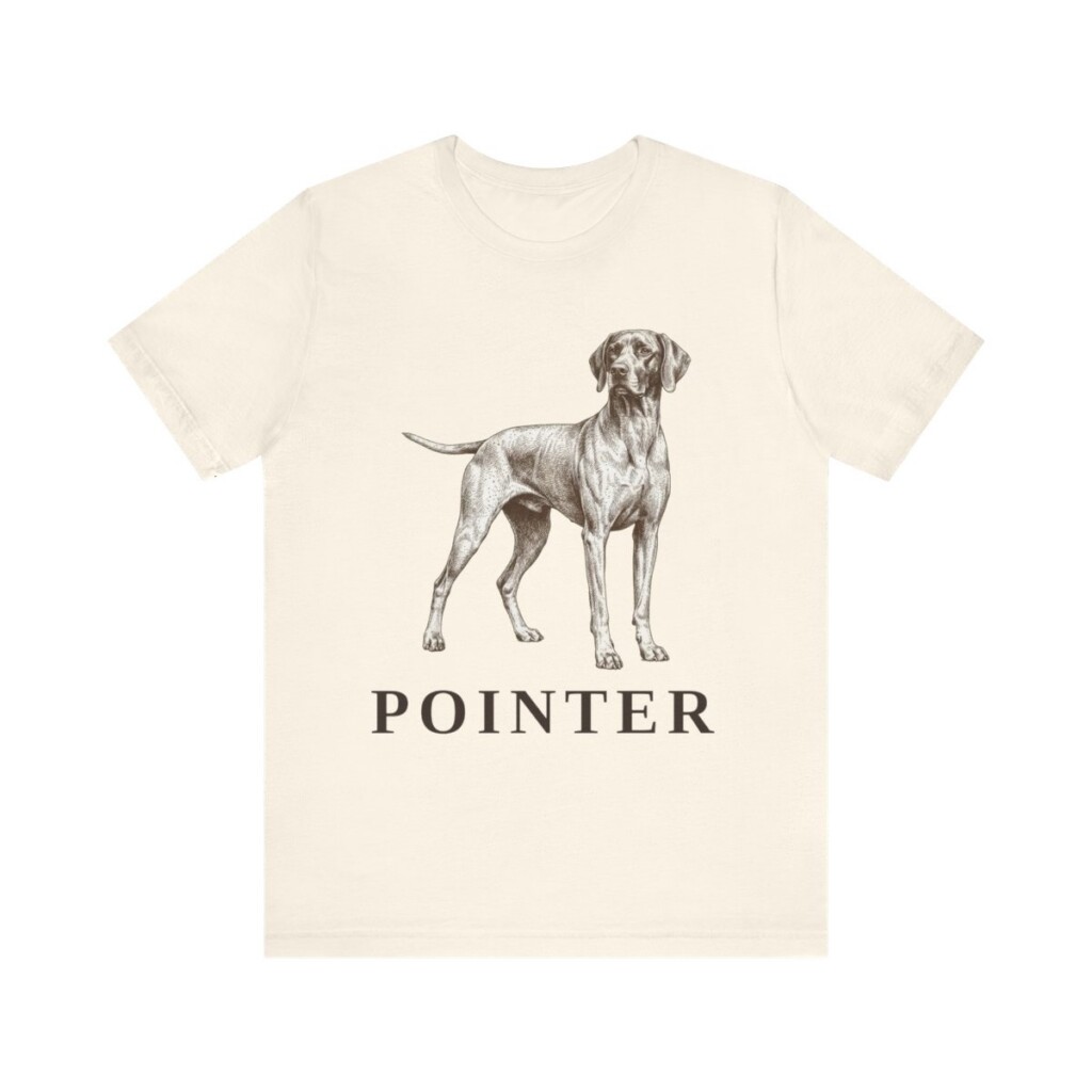 Pointer Lover Shirt, Vintage Dog Sketch Tee, Dog Lover Gift