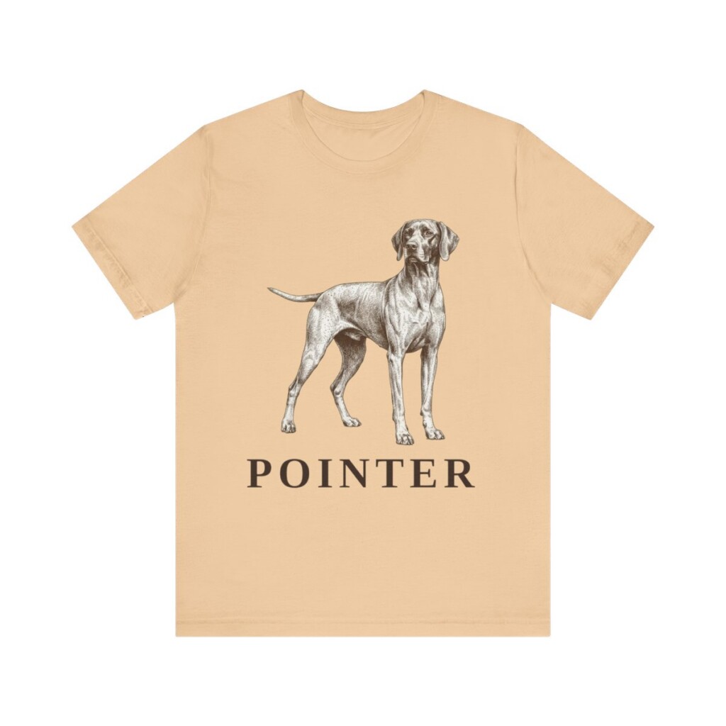 Pointer Lover Shirt, Vintage Dog Sketch Tee, Dog Lover Gift