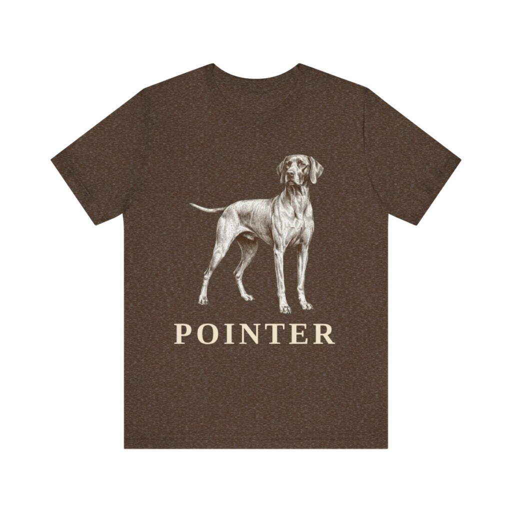 Pointer Lover Shirt, Vintage Dog Sketch Tee, Dog Lover Gift