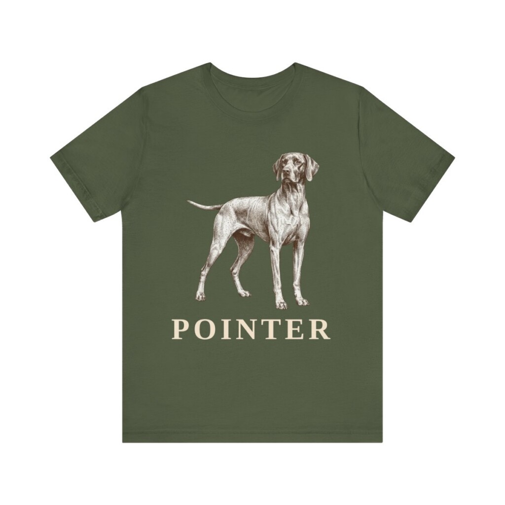 Pointer Lover Shirt, Vintage Dog Sketch Tee, Dog Lover Gift