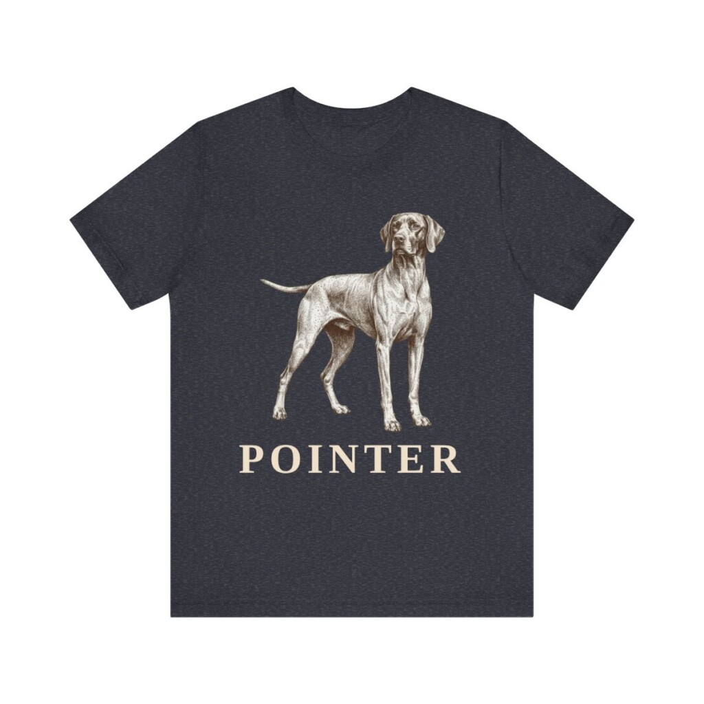 Pointer Lover Shirt, Vintage Dog Sketch Tee, Dog Lover Gift