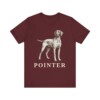 Pointer Lover Shirt, Vintage Dog Sketch Tee, Dog Lover Gift