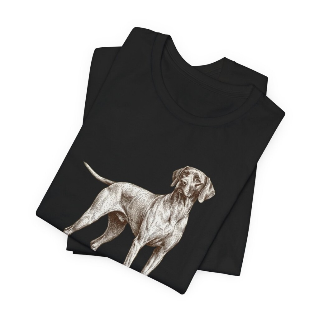 Pointer Humor Shirt, Vintage Dog Sketch Tee, Dog Humor Gift