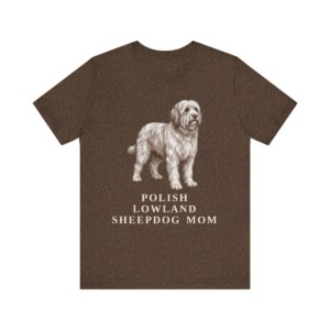 Polish Lowland Sheepdog Mom Shirt, Vintage Dog Sketch Tee, Dog Mom Gift