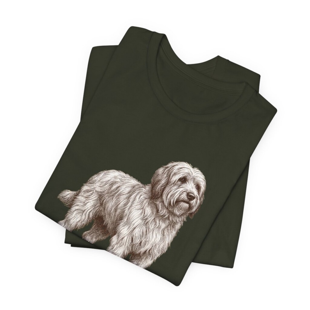 Polish Lowland Sheepdog Mom Shirt, Vintage Dog Sketch Tee, Dog Mom Gift
