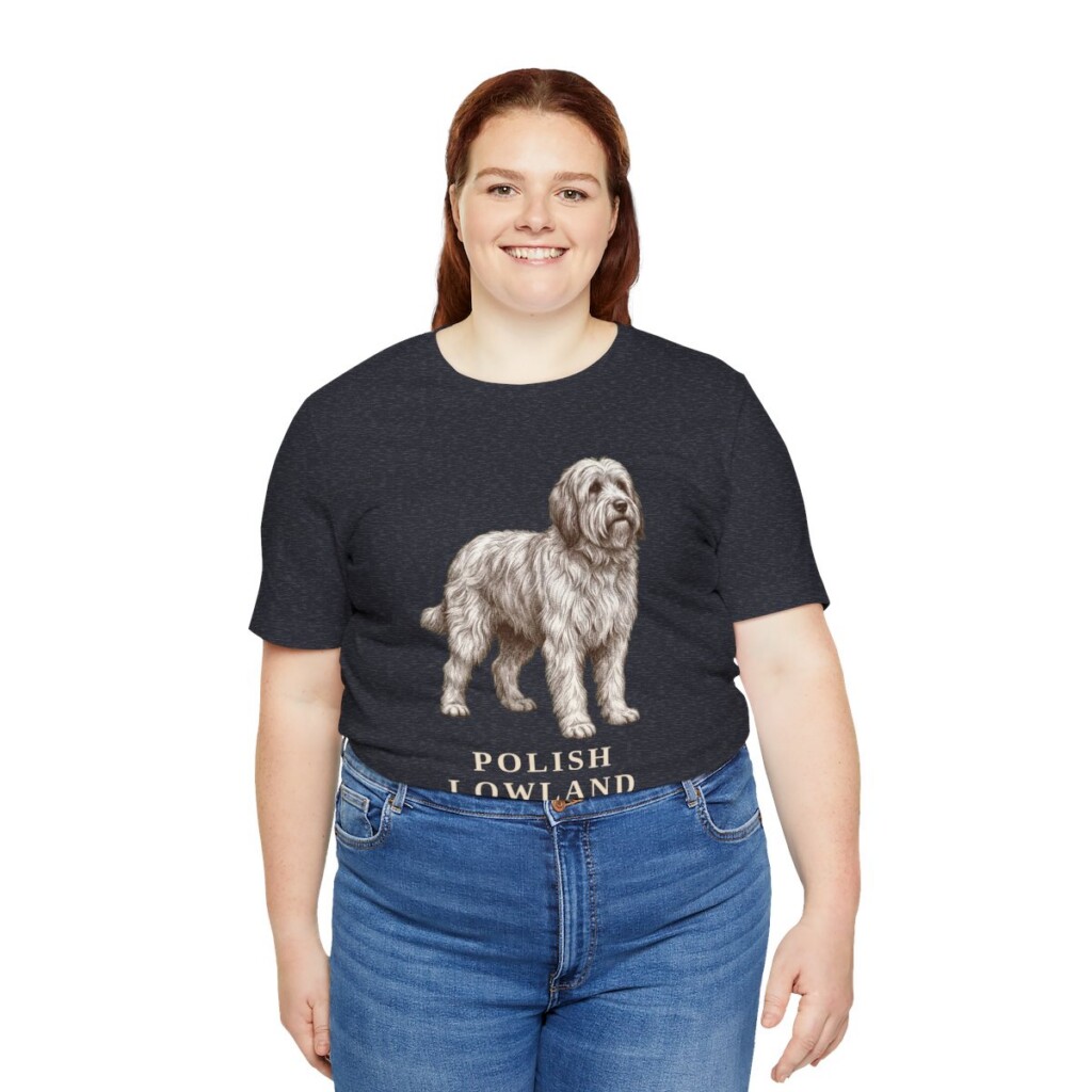Polish Lowland Sheepdog Mom Shirt, Vintage Dog Sketch Tee, Dog Mom Gift