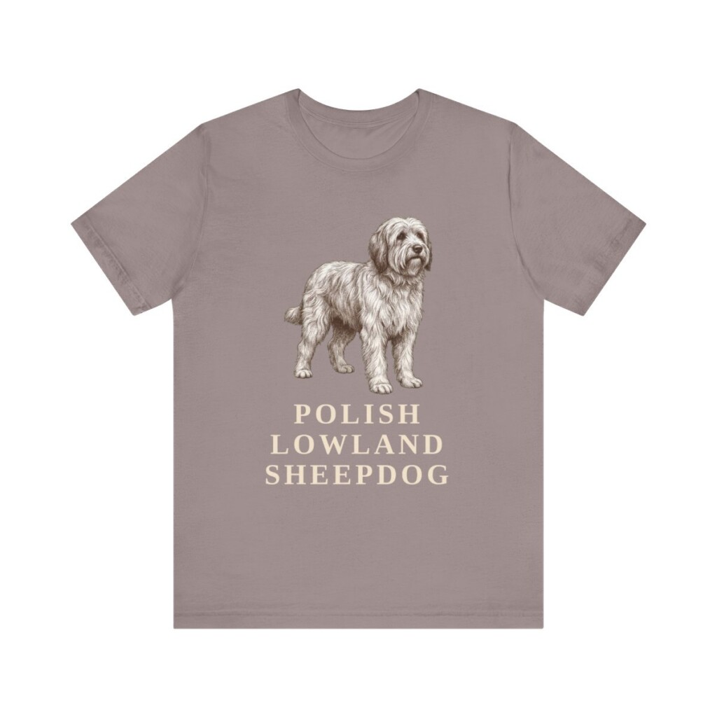 Polish Lowland Sheepdog Lover Shirt, Vintage Dog Sketch Tee, Dog Lover Gift