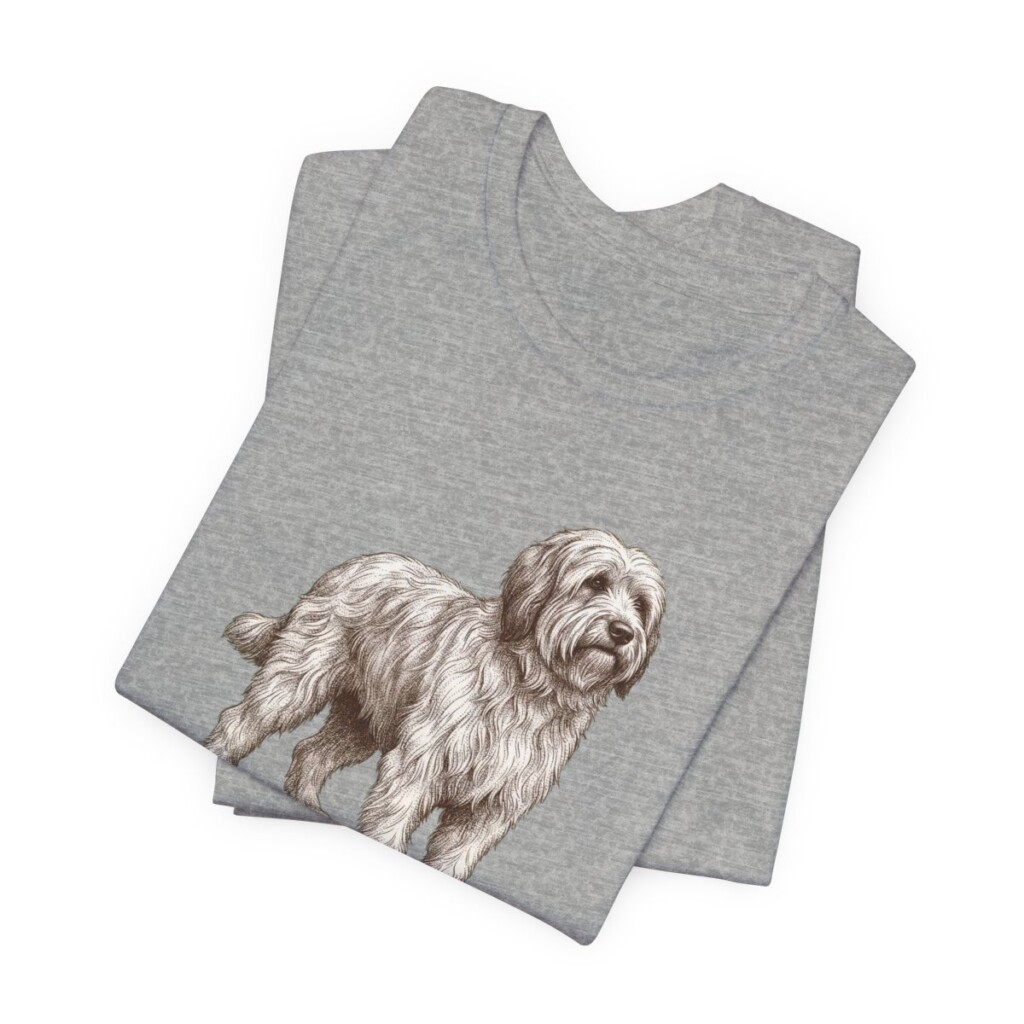 Polish Lowland Sheepdog Lover Shirt, Vintage Dog Sketch Tee, Dog Lover Gift