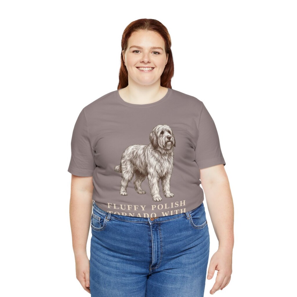 Polish Lowland Sheepdog Humor Shirt, Vintage Dog Sketch Tee, Dog Humor Gift