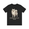 Pomeranian Dad Shirt, Vintage Dog Sketch Tee, Dog Dad Gift