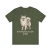 Pomeranian Dad Shirt, Vintage Dog Sketch Tee, Dog Dad Gift