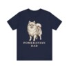 Pomeranian Dad Shirt, Vintage Dog Sketch Tee, Dog Dad Gift