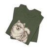 Pomeranian Dad Shirt, Vintage Dog Sketch Tee, Dog Dad Gift