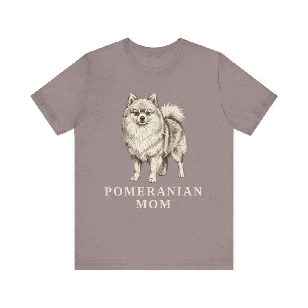 Pomeranian Mom Shirt, Vintage Dog Sketch Tee, Dog Mom Gift