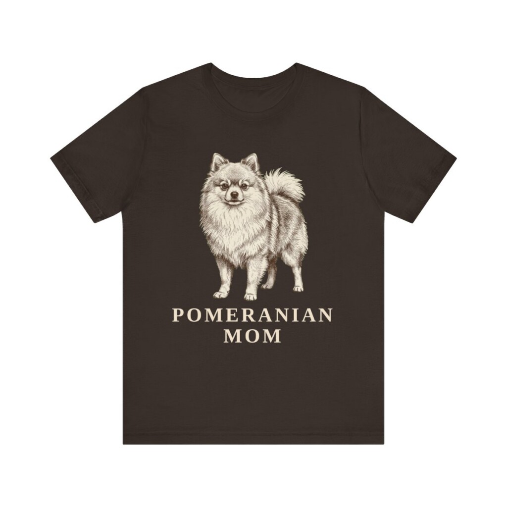Pomeranian Mom Shirt, Vintage Dog Sketch Tee, Dog Mom Gift