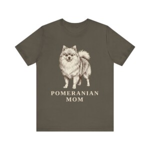 Pomeranian Mom Shirt, Vintage Dog Sketch Tee, Dog Mom Gift