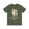 Pomeranian Mom Shirt, Vintage Dog Sketch Tee, Dog Mom Gift