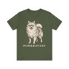 Pomeranian Lover Shirt, Vintage Dog Sketch Tee, Dog Lover Gift
