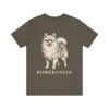 Pomeranian Lover Shirt, Vintage Dog Sketch Tee, Dog Lover Gift