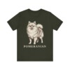 Pomeranian Lover Shirt, Vintage Dog Sketch Tee, Dog Lover Gift