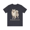 Pomeranian Lover Shirt, Vintage Dog Sketch Tee, Dog Lover Gift