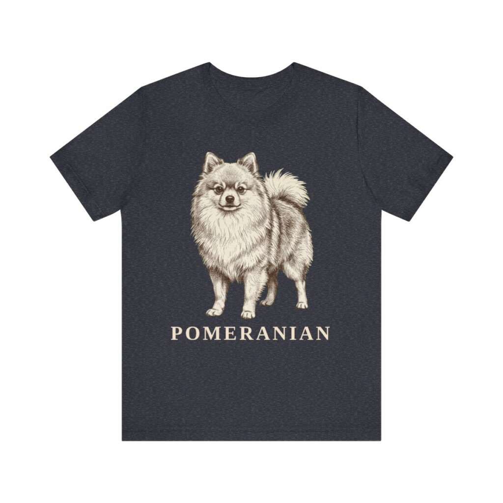 Pomeranian Lover Shirt, Vintage Dog Sketch Tee, Dog Lover Gift