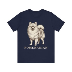 Pomeranian Lover Shirt, Vintage Dog Sketch Tee, Dog Lover Gift