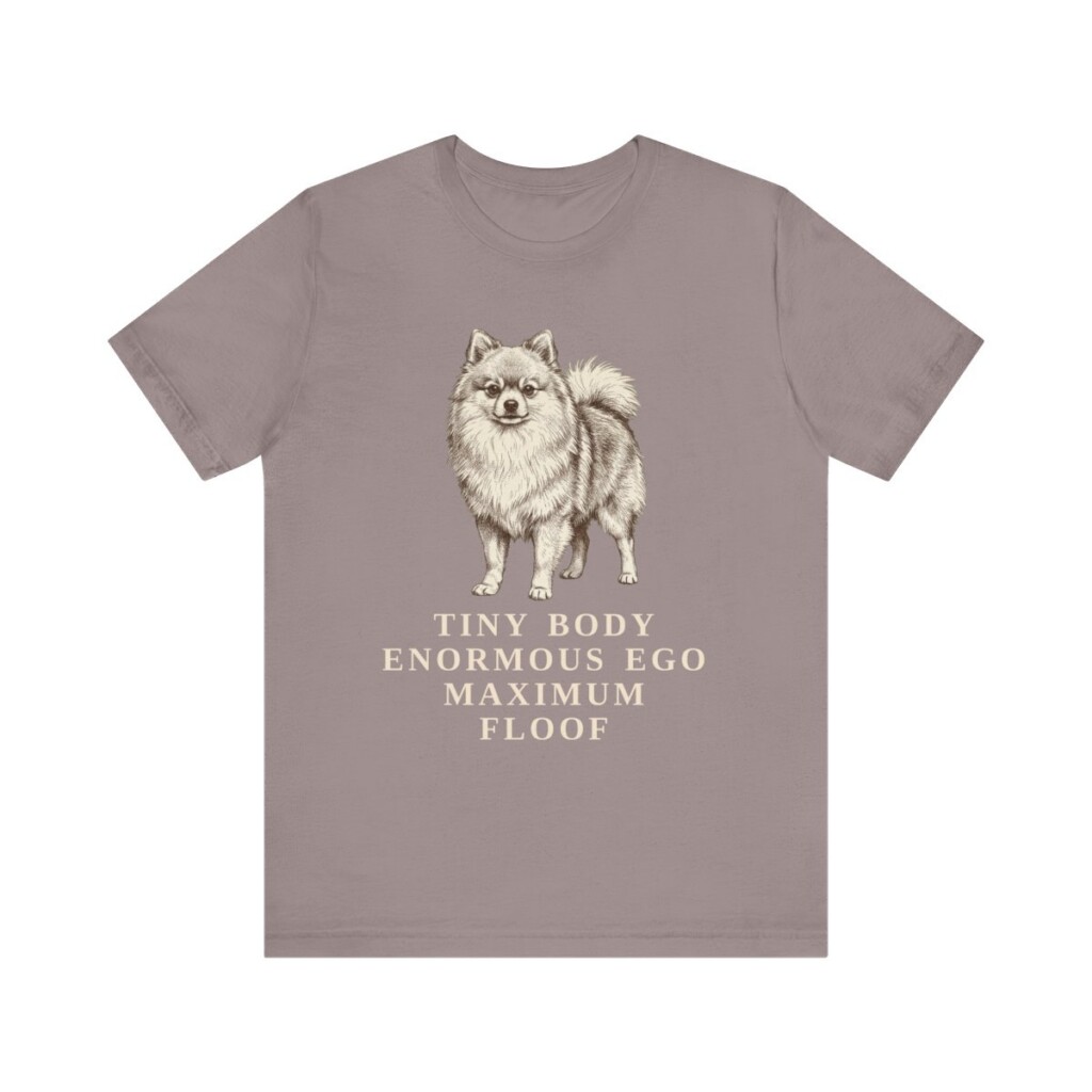 Pomeranian Humor Shirt, Vintage Dog Sketch Tee, Dog Humor Gift