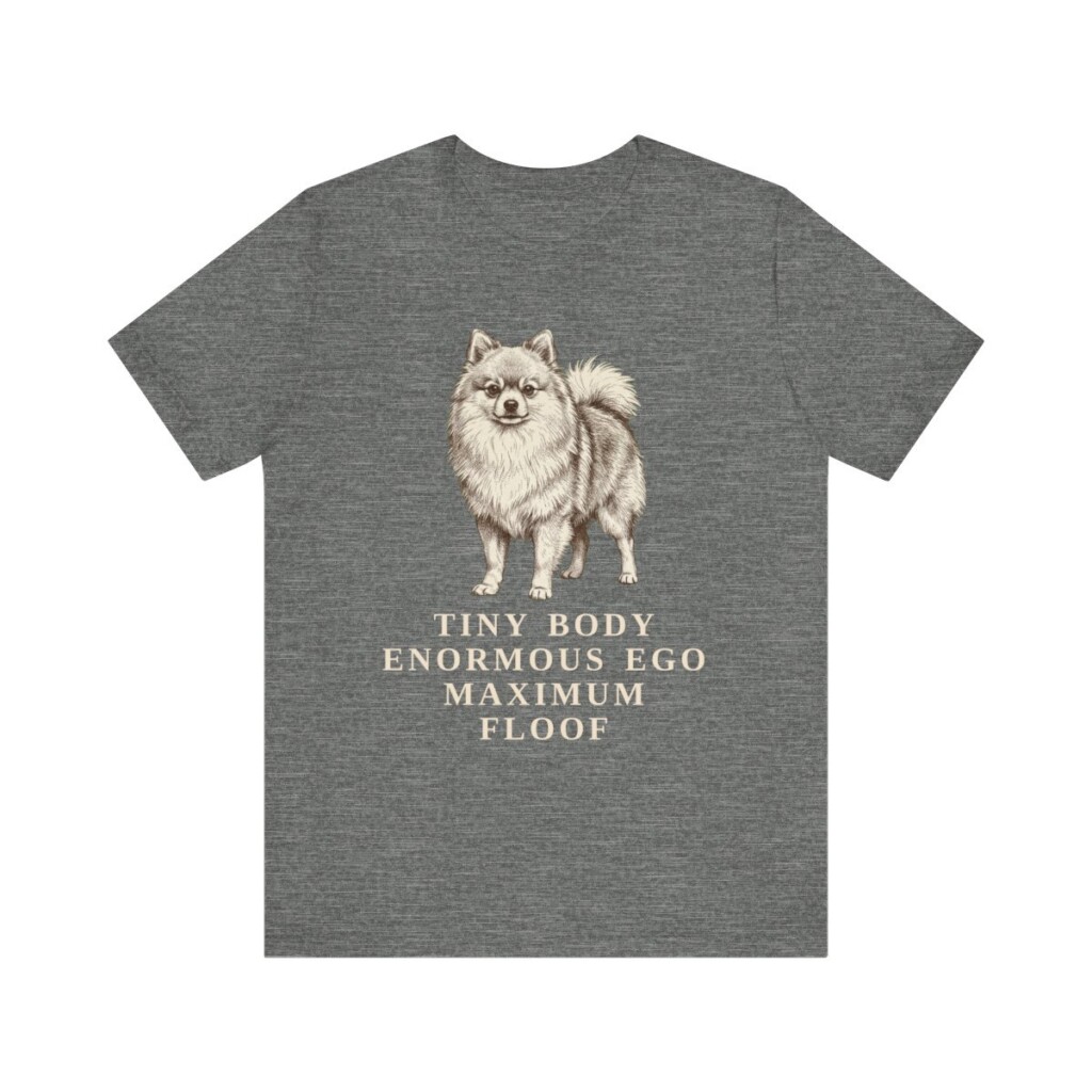Pomeranian Humor Shirt, Vintage Dog Sketch Tee, Dog Humor Gift