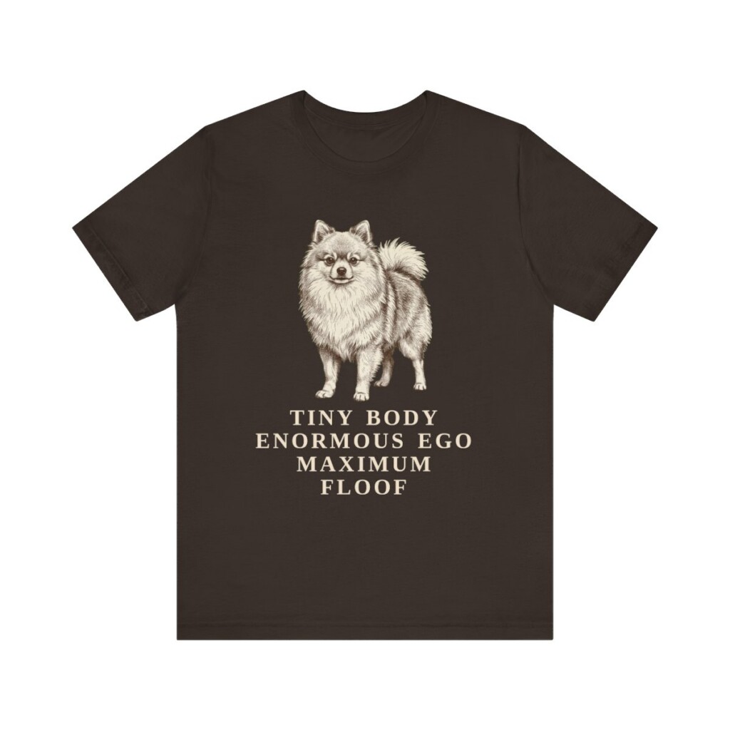 Pomeranian Humor Shirt, Vintage Dog Sketch Tee, Dog Humor Gift