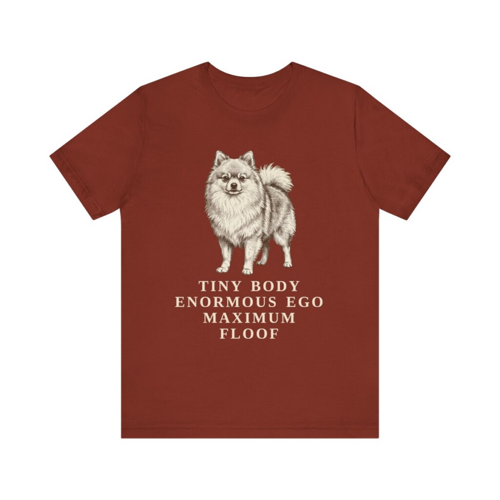 Pomeranian Humor Shirt, Vintage Dog Sketch Tee, Dog Humor Gift