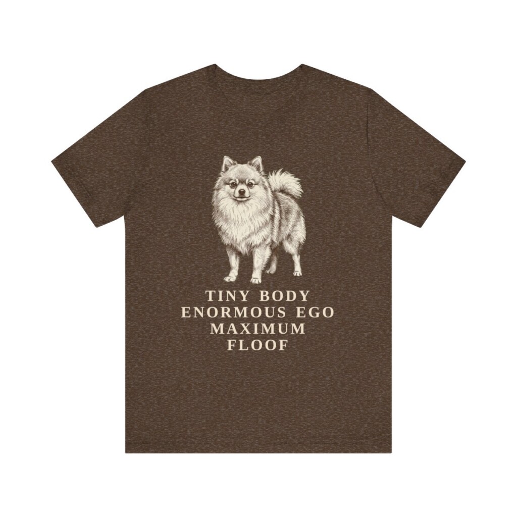 Pomeranian Humor Shirt, Vintage Dog Sketch Tee, Dog Humor Gift
