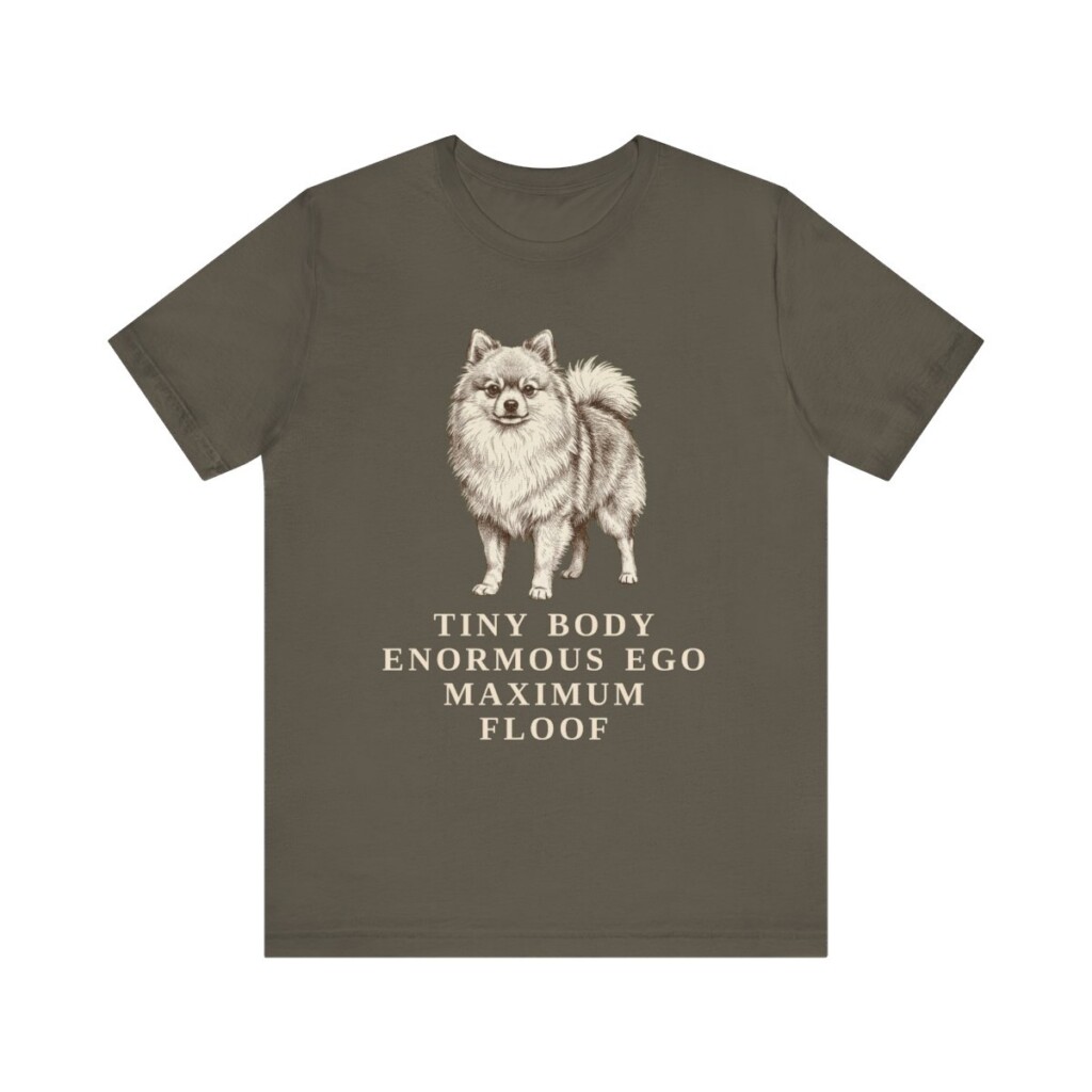 Pomeranian Humor Shirt, Vintage Dog Sketch Tee, Dog Humor Gift