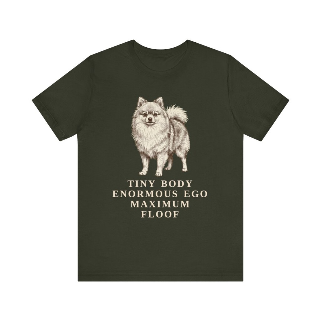 Pomeranian Humor Shirt, Vintage Dog Sketch Tee, Dog Humor Gift