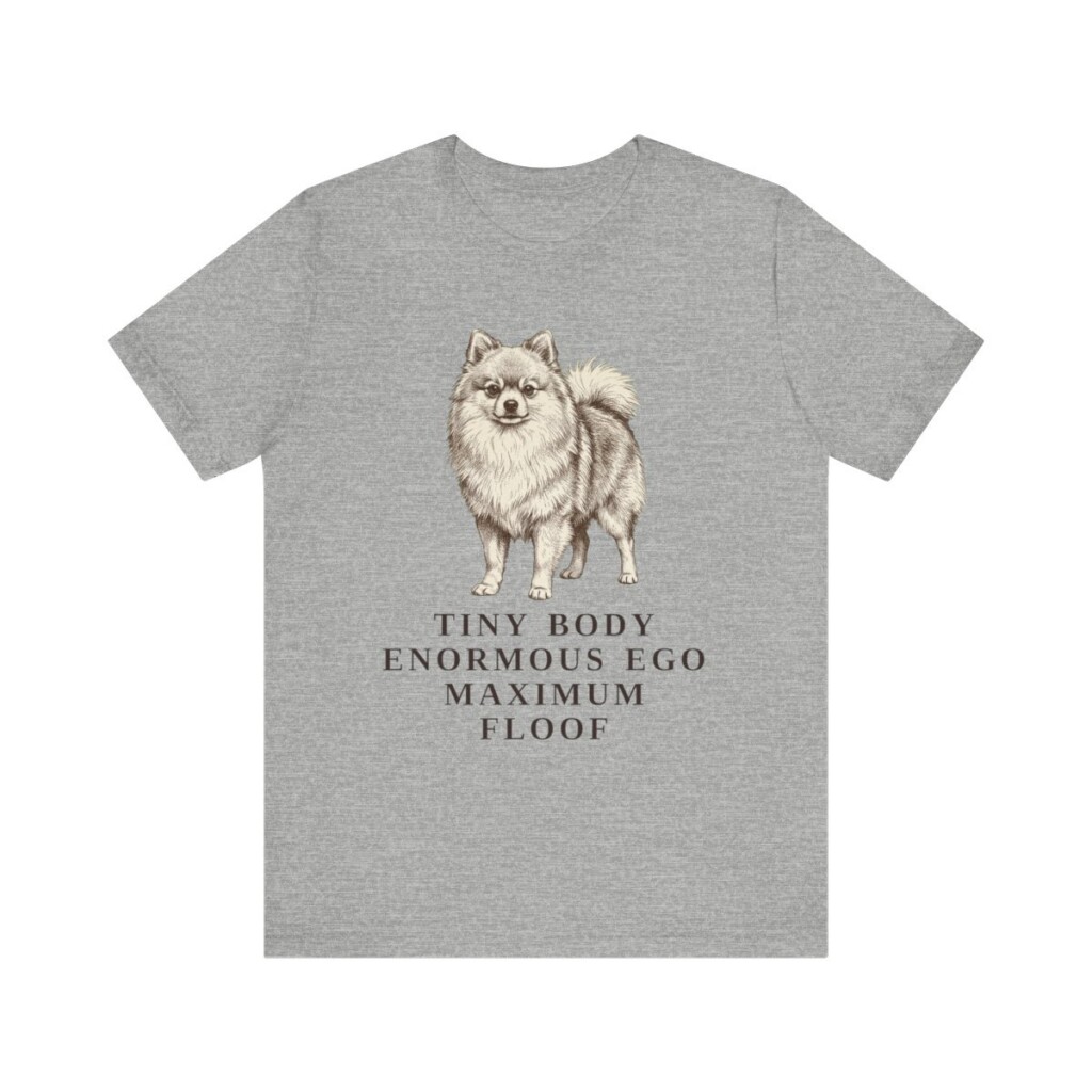Pomeranian Humor Shirt, Vintage Dog Sketch Tee, Dog Humor Gift