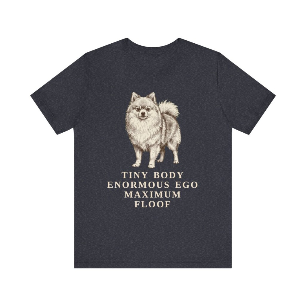Pomeranian Humor Shirt, Vintage Dog Sketch Tee, Dog Humor Gift