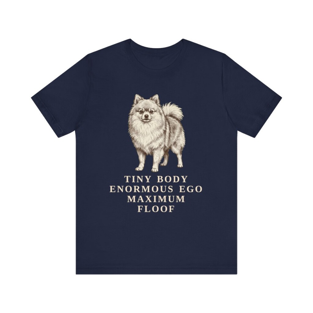 Pomeranian Humor Shirt, Vintage Dog Sketch Tee, Dog Humor Gift