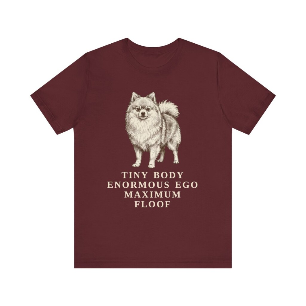 Pomeranian Humor Shirt, Vintage Dog Sketch Tee, Dog Humor Gift