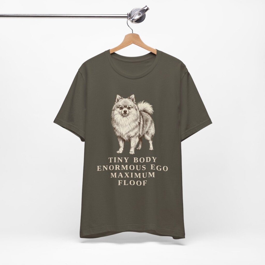 Pomeranian Humor Shirt, Vintage Dog Sketch Tee, Dog Humor Gift