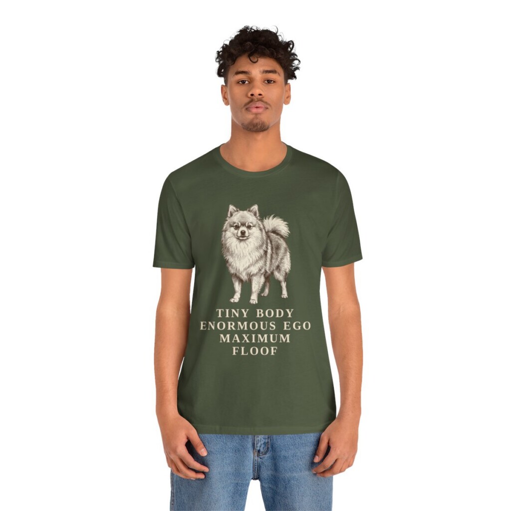 Pomeranian Humor Shirt, Vintage Dog Sketch Tee, Dog Humor Gift