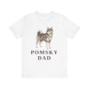 Pomsky Dad Shirt, Vintage Dog Sketch Tee, Dog Dad Gift