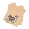 Pomsky Dad Shirt, Vintage Dog Sketch Tee, Dog Dad Gift