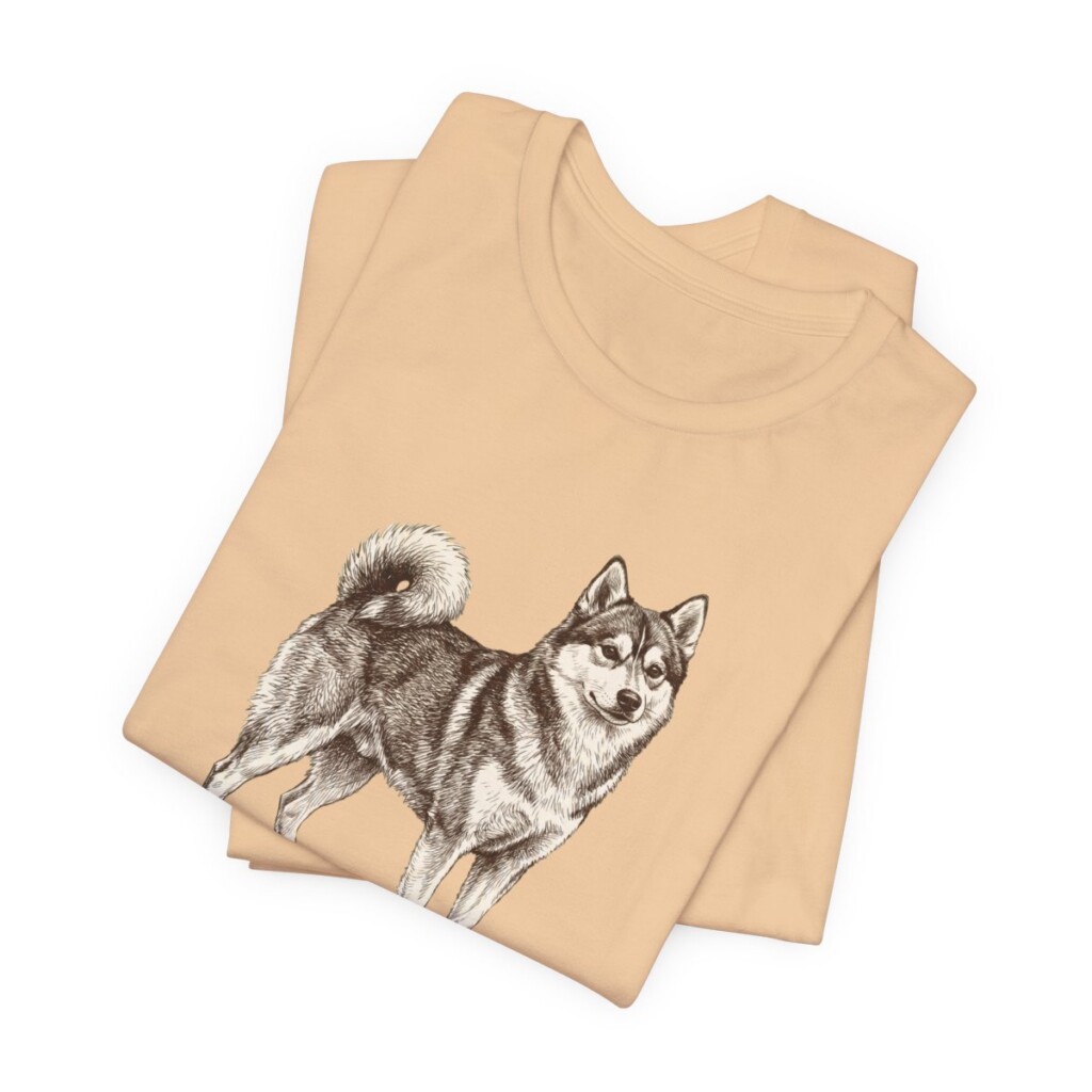 Pomsky Dad Shirt, Vintage Dog Sketch Tee, Dog Dad Gift