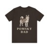 Pomsky Dad Shirt, Vintage Dog Sketch Tee, Dog Dad Gift