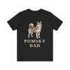 Pomsky Dad Shirt, Vintage Dog Sketch Tee, Dog Dad Gift
