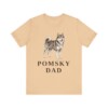 Pomsky Dad Shirt, Vintage Dog Sketch Tee, Dog Dad Gift
