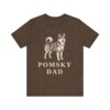 Pomsky Dad Shirt, Vintage Dog Sketch Tee, Dog Dad Gift