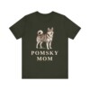 Pomsky Mom Shirt, Vintage Dog Sketch Tee, Dog Mom Gift