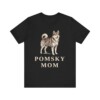 Pomsky Mom Shirt, Vintage Dog Sketch Tee, Dog Mom Gift