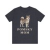 Pomsky Mom Shirt, Vintage Dog Sketch Tee, Dog Mom Gift